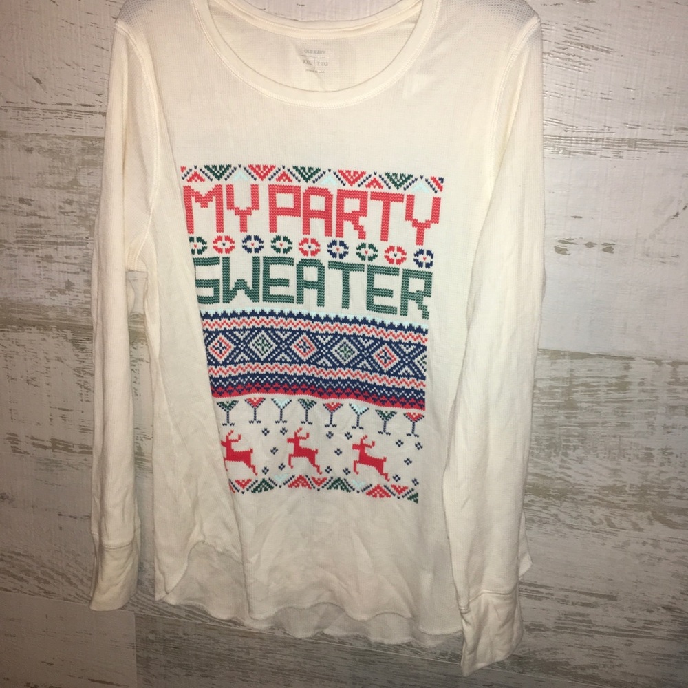 Old navy long sleeve holiday shirt